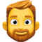 Person- Beard emoji on Facebook